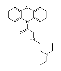 2-[2-(diethylamino)ethylamino]-1-phenothiazin-10-ylethanone结构式