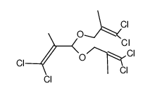 3,3-dichloro-2-methyl-acrylaldehyde-[bis-(3,3-dichloro-2-methyl-allyl)-acetal] Structure