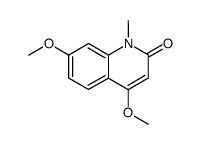 4,7-dimethoxy-1-methyl-1H-quinolin-2-one Structure