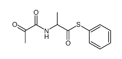 N-(2-oxo-propionyl)-thioalanine S-phenyl ester Structure