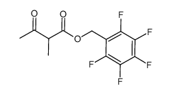 2,3,4,5,6-pentafluorobenzyl 2-methyl-3-oxobutanoate结构式