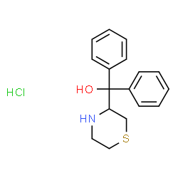 DIPHENYL(THIOMORPHOLIN-3-YL)METHANOL HYDROCHLORIDE structure