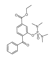 ethyl 4-benzoyl-3-{[bis(dimethylamino)phosphoryl]oxy}benzoate Structure