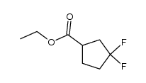 Ethyl 3,3-difluorocyclopentanecarboxylate Structure