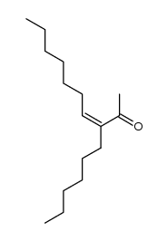 Z-3-hexyldec-3-en-2-one结构式