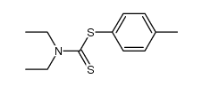 p-tolyl diethyldithiocarbamate结构式