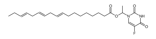 1-(α-9,12,15-octadecatrienoyloxy-α-methyl)-methyl-5-fluorouracil结构式