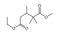 5-O-ethyl 1-O-methyl 2,2,3-trimethylpentanedioate Structure