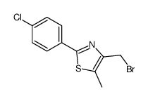 4-(bromomethyl)-2-(4-chlorophenyl)-5-methyl-1,3-thiazole picture