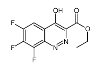 ethyl 6,7,8-trifluoro-4-oxo-1H-cinnoline-3-carboxylate结构式