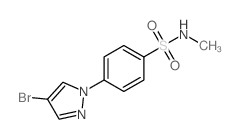 4-(4-Bromo-1H-pyrazol-1-yl)-N-methylbenzenesulfonamide Structure