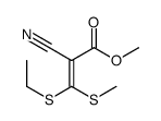 methyl (Z)-2-cyano-3-ethylsulfanyl-3-methylsulfanylprop-2-enoate Structure