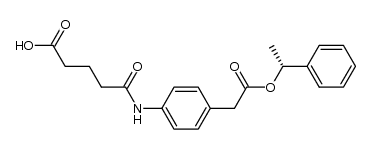 (R)-5-oxo-5-((4-(2-oxo-2-(1-phenylethoxy)ethyl)phenyl)amino)pentanoic acid结构式