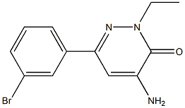 4-amino-6-(3-bromophenyl)-2-ethylpyridazin-3(2H)-one Structure