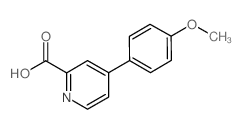 4-(4-Methoxyphenyl)pyridine-2-carboxylic acid Structure