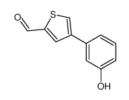 4-(3-hydroxyphenyl)thiophene-2-carbaldehyde Structure