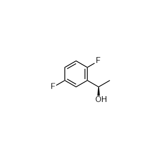 (R)-1-(2,5-二氟苯基)乙烷-1-醇结构式