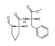 (S)-methyl 2-((S)-1-formylpyrrolidine-2-carbonylamino)-3-phenylpropanoate Structure