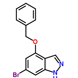 1H-Indazole, 6-bromo-4-(phenylmethoxy)-结构式