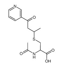 1-methyl-3-oxo-(3-pyridyl)propylmercapturic acid结构式