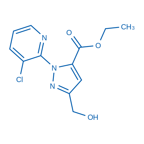 Ethyl 1-(3-chloropyridin-2-yl)-3-(hydroxymethyl)-1H-pyrazole-5-carboxylate picture