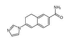 6-imidazol-1-yl-7,8-dihydronaphthalene-2-carboxamide结构式