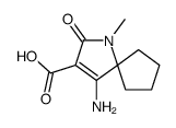 1-Azaspiro[4.4]non-3-ene-3-carboxylicacid,4-amino-1-methyl-2-oxo-(9CI) structure