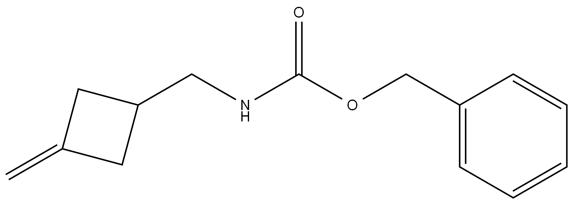Phenylmethyl N-[(3-methylenecyclobutyl)methyl]carbamate Structure