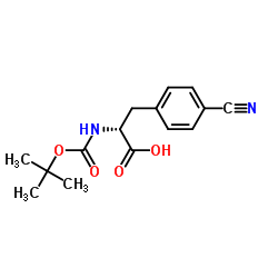 Boc-D-4-Cyanophenylalanine structure