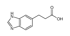 3-(1H-苯并[d]咪唑-5-基)丙酸结构式