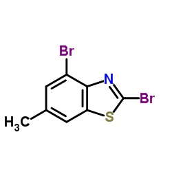 2,4-DIBROMO-6-METHYLBENZOTHIAZOLE Structure