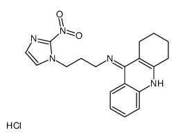 9-(3-(2-nitro-1-imidazolyl)propylamino)-1,2,3,4-tetrahydroacridine structure