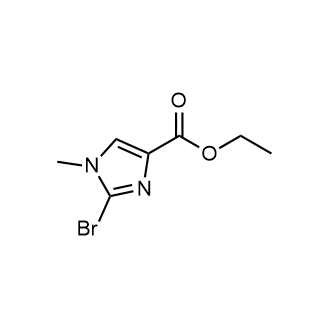 Ethyl 2-bromo-1-methyl-1H-imidazole-4-carboxylate Structure