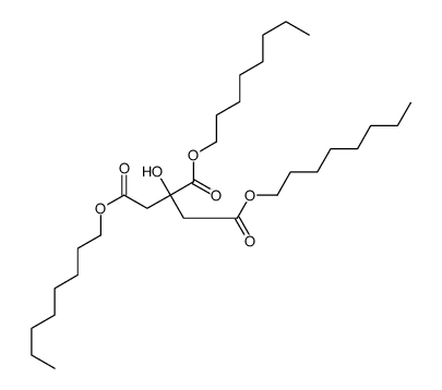 trioctyl 2-hydroxypropane-1,2,3-tricarboxylate Structure