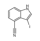 3-Iodindol-4-carbonitril Structure