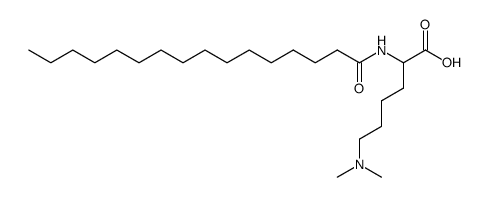 N6,N6-dimethyl-N2-palmitoyl-L-lysine结构式