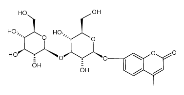 4-methylumbelliferyl 3-O-β-D-glucopyranosyl-β-D-glucopyranoside Structure