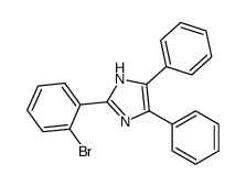 2-(2-bromophenyl)-4,5-diphenyl-1H-imidazole结构式