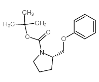 (S)-tert-butyl 2-(phenoxymethyl)pyrrolidine-1-carboxylate structure