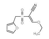 3-ETHOXY-2-[(2-FURYLMETHYL)SULFONYL]ACRYLONITRILE Structure