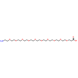 Amino-PEG10-acid结构式