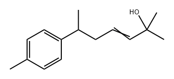 (S,E)-2-Methyl-6-(p-tolyl)hept-3-en-2-ol structure