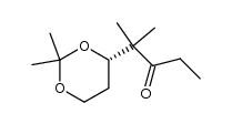 (4S)-4-(2-Methyl-3-oxo-pent-2-yl)-2,2-dimethyl-[1,3]dioxane结构式