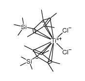 [TiCl2(η5-C5Me4SiMe3)2]结构式