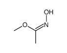 methyl N-hydroxyethanimidate Structure