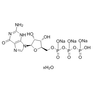 5'-GTP三钠盐水合物结构式