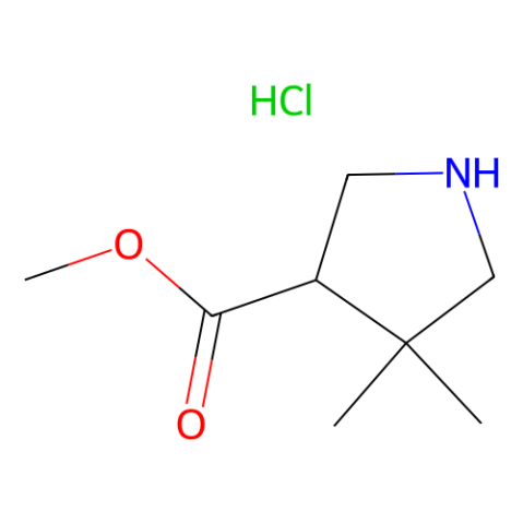 methyl 4,4-dimethylpyrrolidine-3-carboxylate hydrochloride Structure