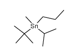 CH3(C3H7)Sn(iso-C3H7)(tert-C4H9) Structure