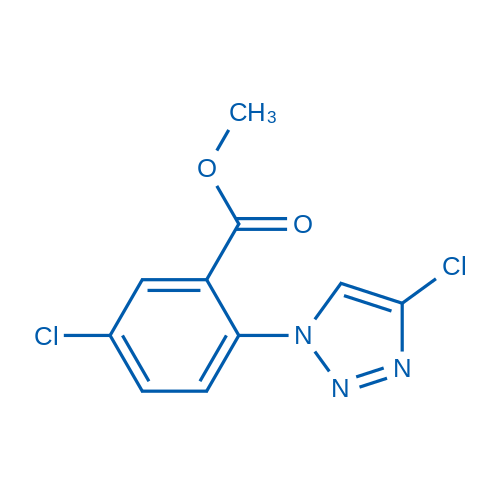 Methyl 5-chloro-2-(4-chloro-1H-1,2,3-triazol-1-yl)benzoate Structure