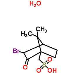 D-3-Bromocamphor-10-sulfonic acid monohydrate Structure